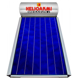 HELIOAKMI MEGASUN 2 Ηλιακός Θερμοσίφωνας Glass 120lt Διπλής Ενέργειας - 2.1τ.μ. Επιλεκτικός